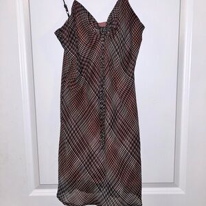 Gingham Pink Mini Dresss